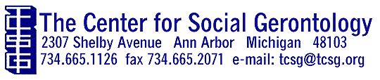 TCSG - The

Center for Social Gerontology