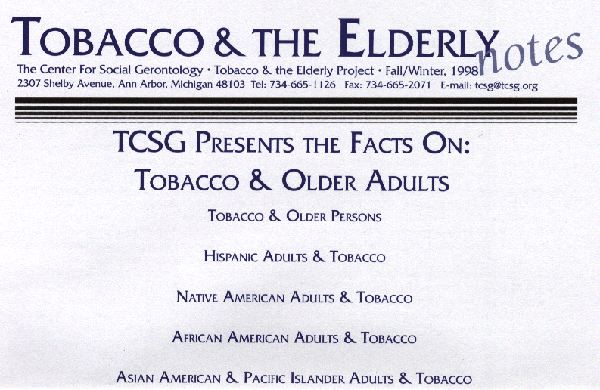 TCSG Presents the

Facts On: Tobacco and Older Adults