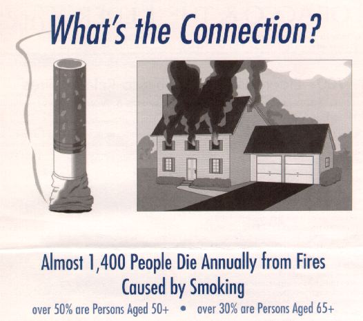 What's the connection?  (cigarettes and house fires)